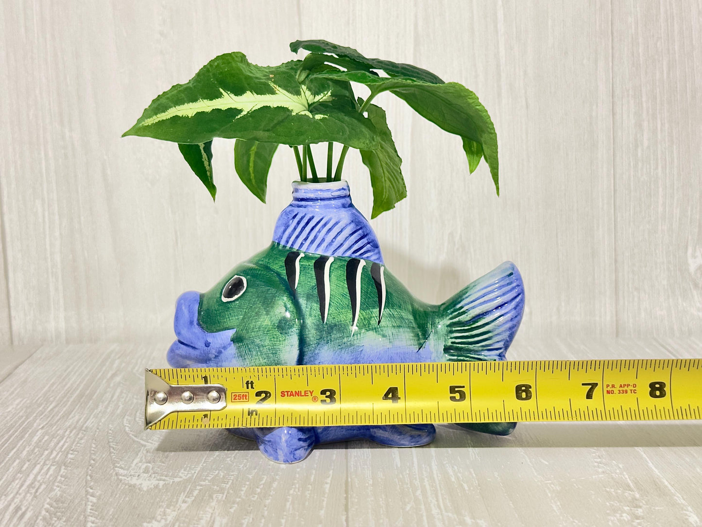 Ceramic Fish Planter, Propagation Container, Ceramic Planter, Cute Planter, Planter for Cuttings, Unique Planters, Antique Planters