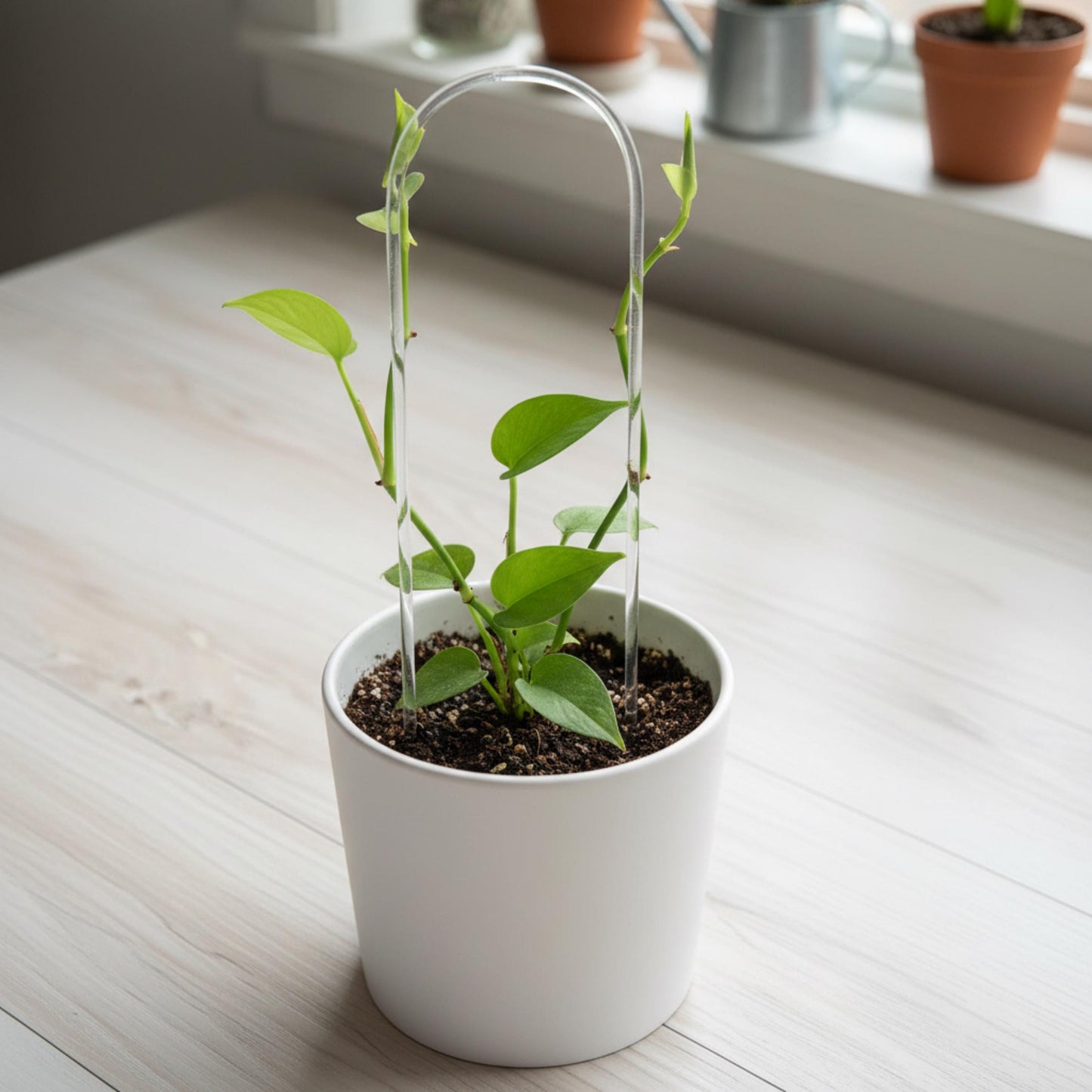 Houseplant Trellis indoor, Clear as Day: The Arch Trellis, Support Your Greenery