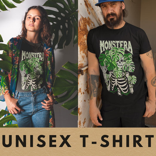 Monstera T Shirt - Plant Lover Gift Unisex Tee, Houseplant Graphic Shirt, Monstera Plants Top, Botanical Garden Apparel, Nature Inspired